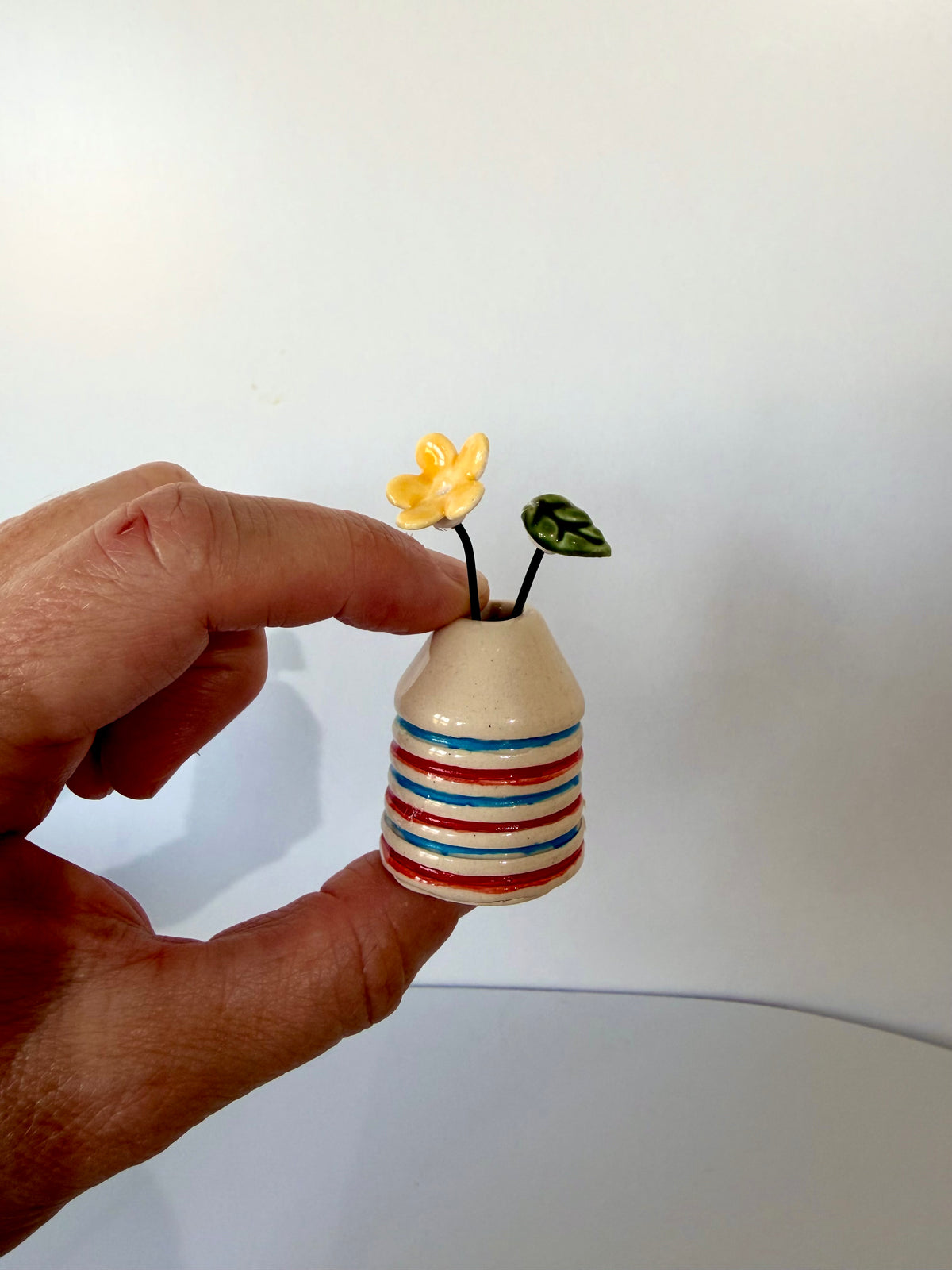 Seaside Stripes Mini Vase