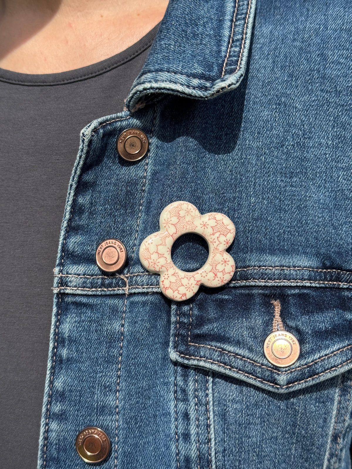 Cherry Blossom Glasses Brooch