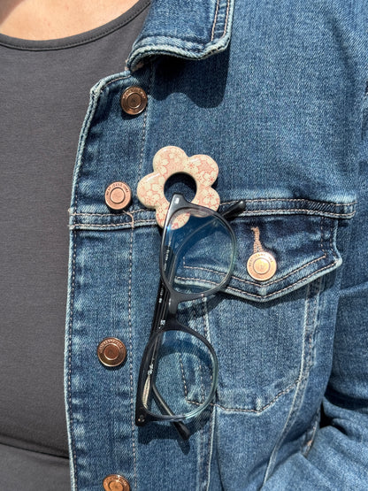 Cherry Blossom Glasses Brooch