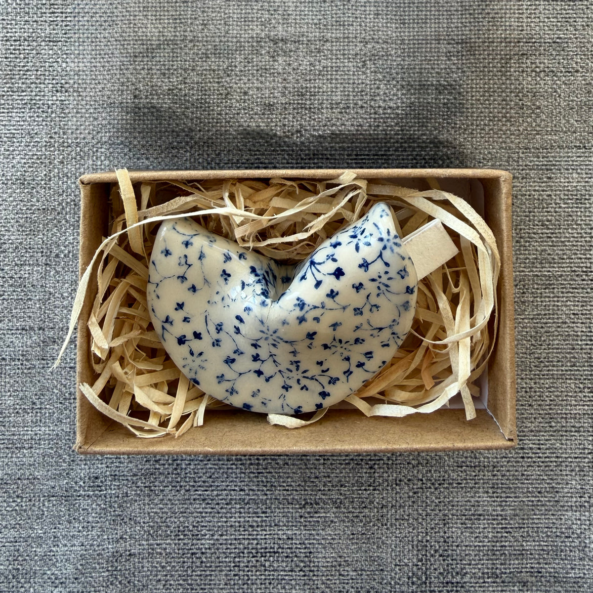 Blue Ditsy Fortune Cookie