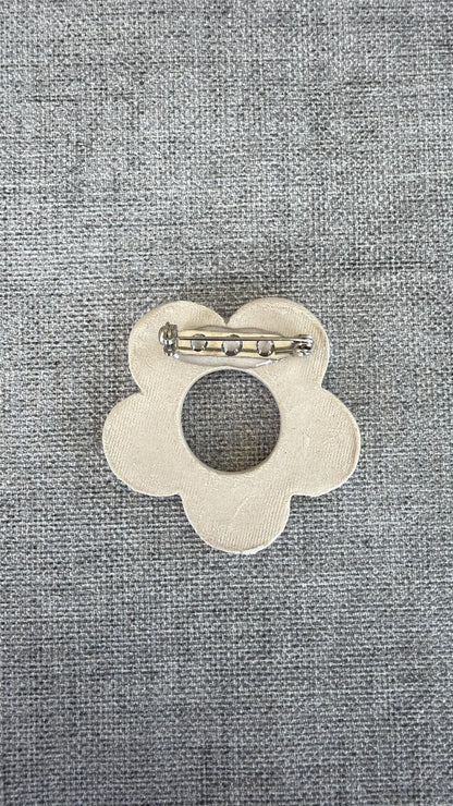 Blue Ditsy Glasses Brooch